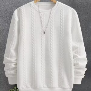 Men’s Jacquard Crew Neck Sweatshirt