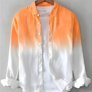 Men's Long-Sleeve Shirt with a Gradient Color