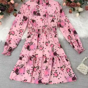 Women’s Elegant A-Line Floral Maxi Dress
