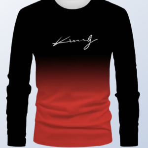 Men's Red Long Sleeve T-Shirt