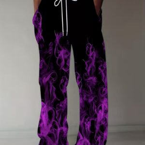 Men’s Retro Loose Straight Casual Trousers