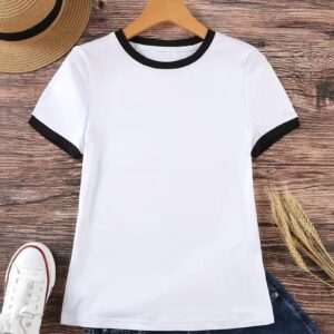 Women’s Contrast Trim Short Sleeve T-Shirt